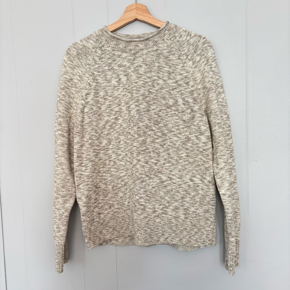 Lululemon Boxy Cotton-Blend Sweater Green/Grey